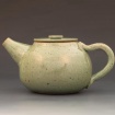 Celadon teapot by Hannah Wiggins