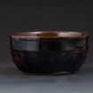 Tenmoku and iron red bowl by Julius Sidow