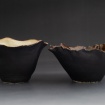 Two wavy rimmed bowls by Layne Fitzgerald
