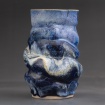 Blue and white vase by Layne Fitzgerald