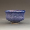 Handbuilt blue tea bowl by Lilly Jones
