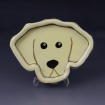 Yellow lab dog head tray by Megan Gasser