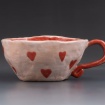 Hearts cup with handle by Teagan Kirk