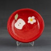 Red apple plate by Victoria Lockwood