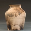Horsehair raku vase by Will Donovan